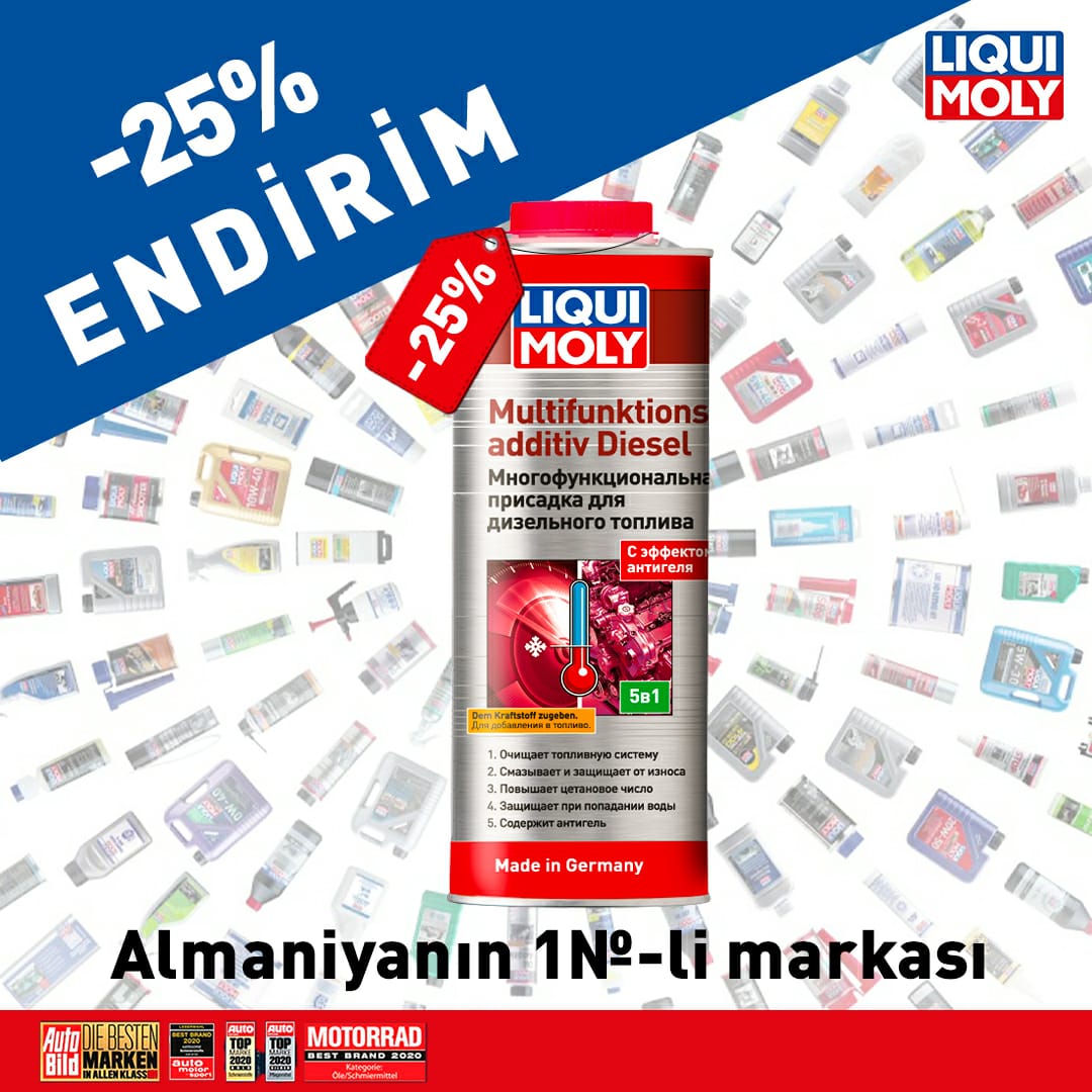 LIQUI MOLY-dən Fevral Kampaniyası - Multifunktionsadditiv Diesel - Dizel mühərriklər üçün superkompleks 25% endirimlə!